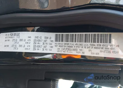 2016 Jeep Cherokee Latitude из США, поврежденный, VIN 1C4PJMCB6GW108856